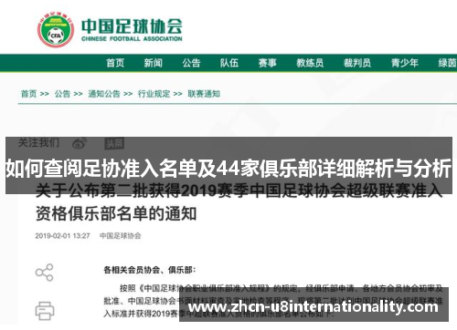 如何查阅足协准入名单及44家俱乐部详细解析与分析